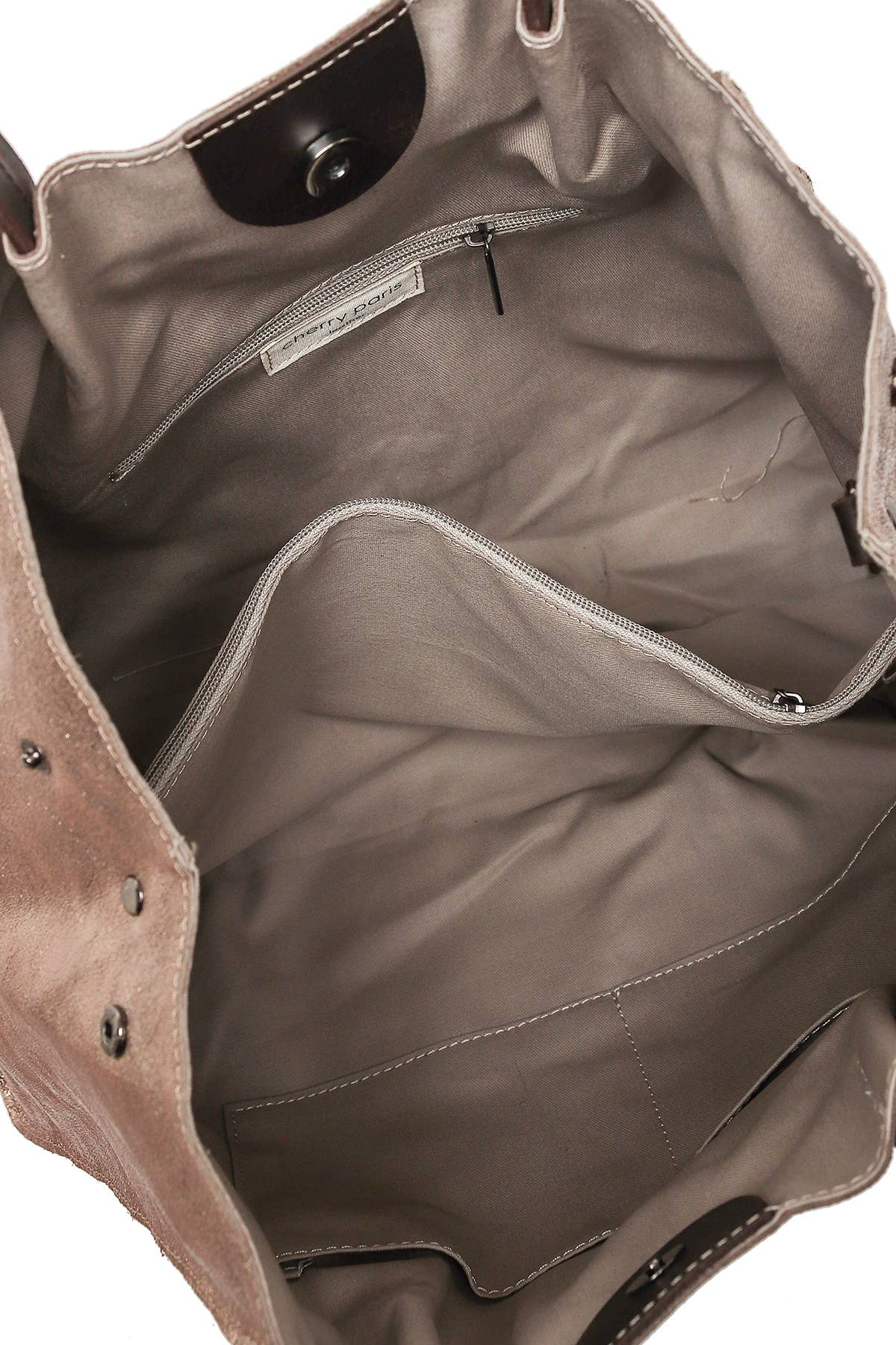 Leder-Handtasche " Sissi" - Zinn