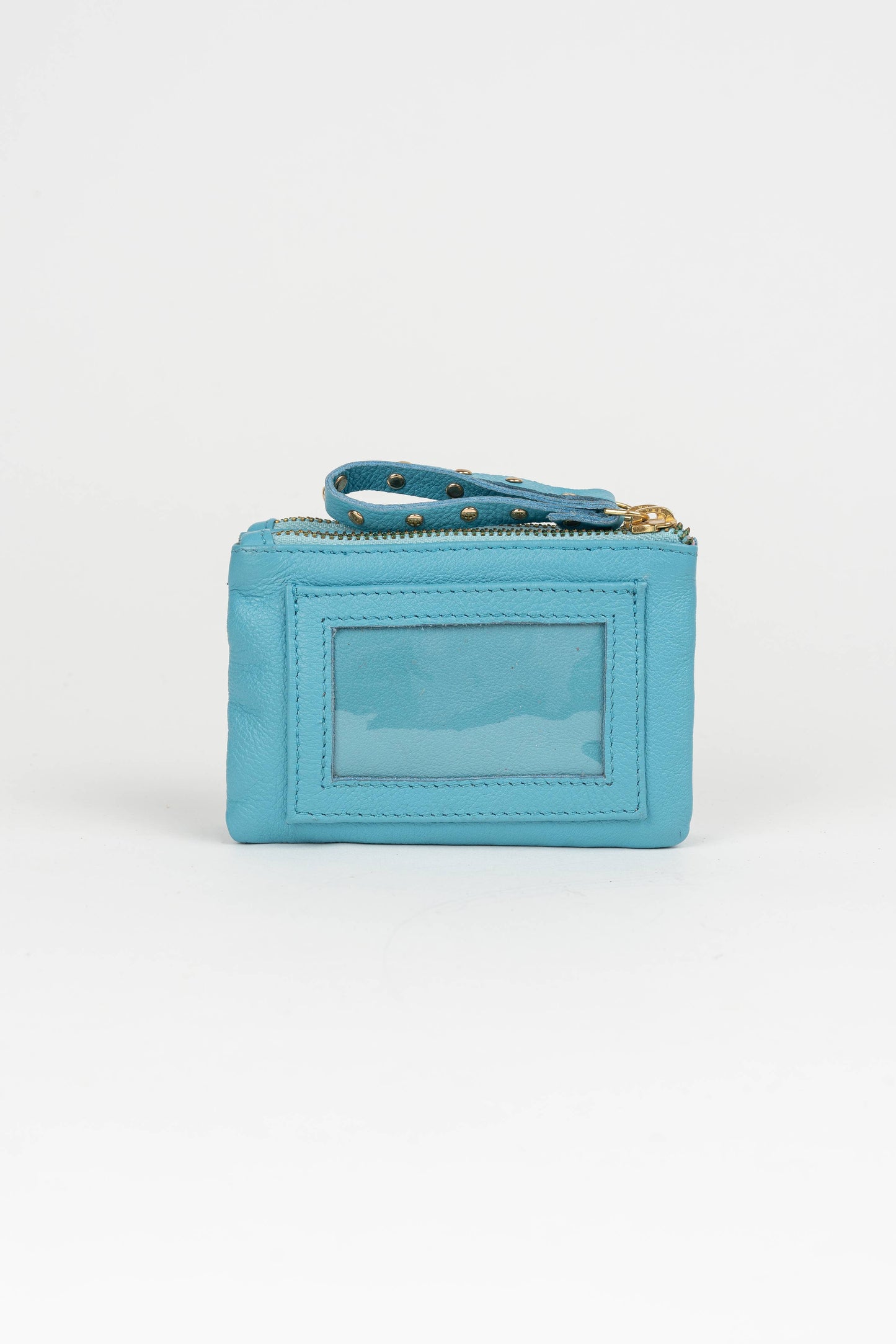 Leder-Geldbörse mit Seestern - leuchtendes Blau - Piti Cuiti