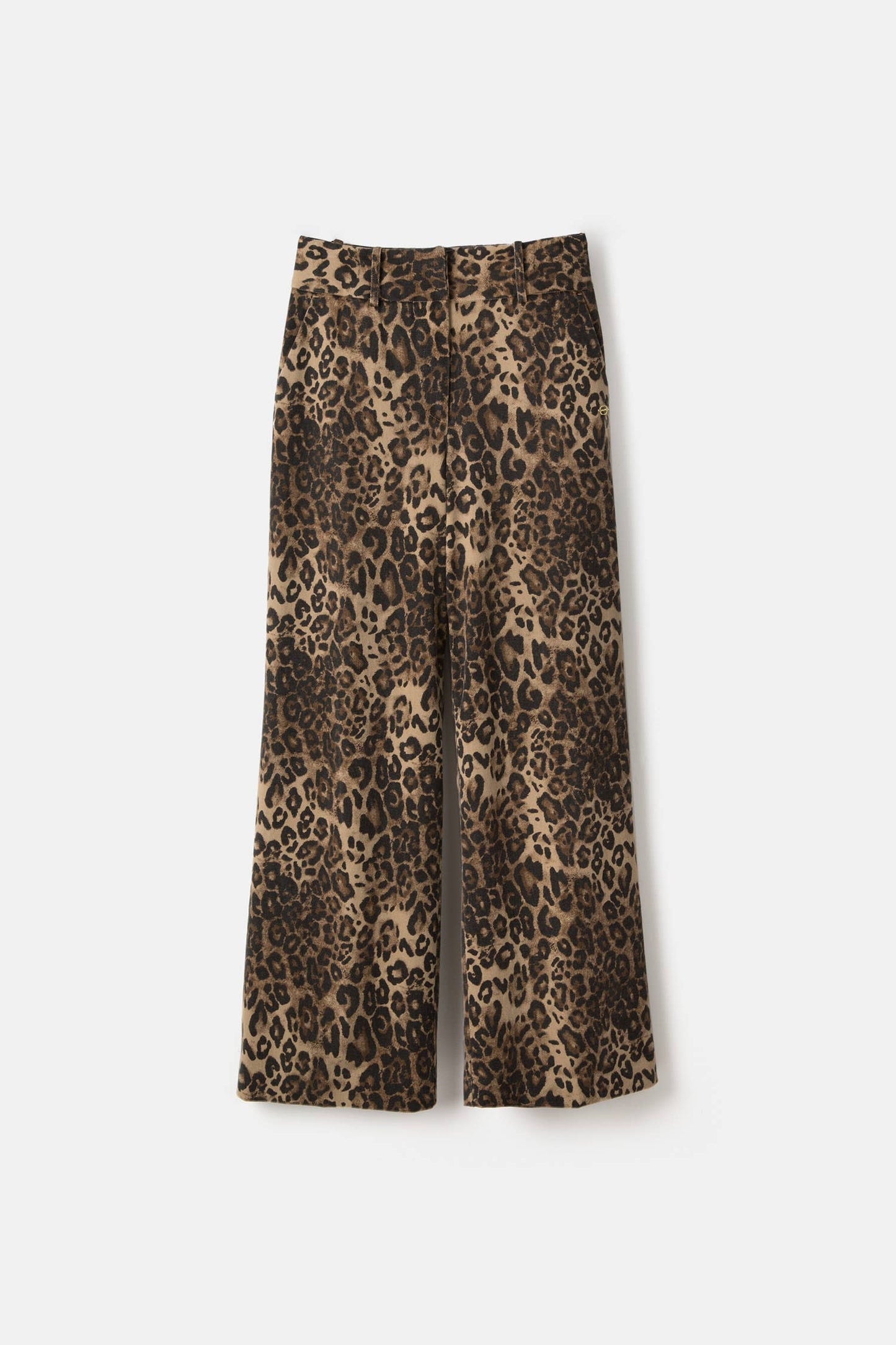 Lanidor Hose mit Animalprint - 100% Baumwolle, modischer Statement-Look