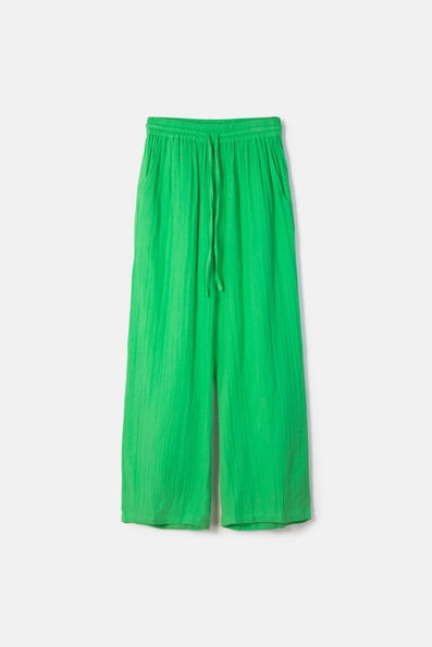 Lanidor Oversize-Bluse in Grün - Luftige Sommerbluse mit Struktur