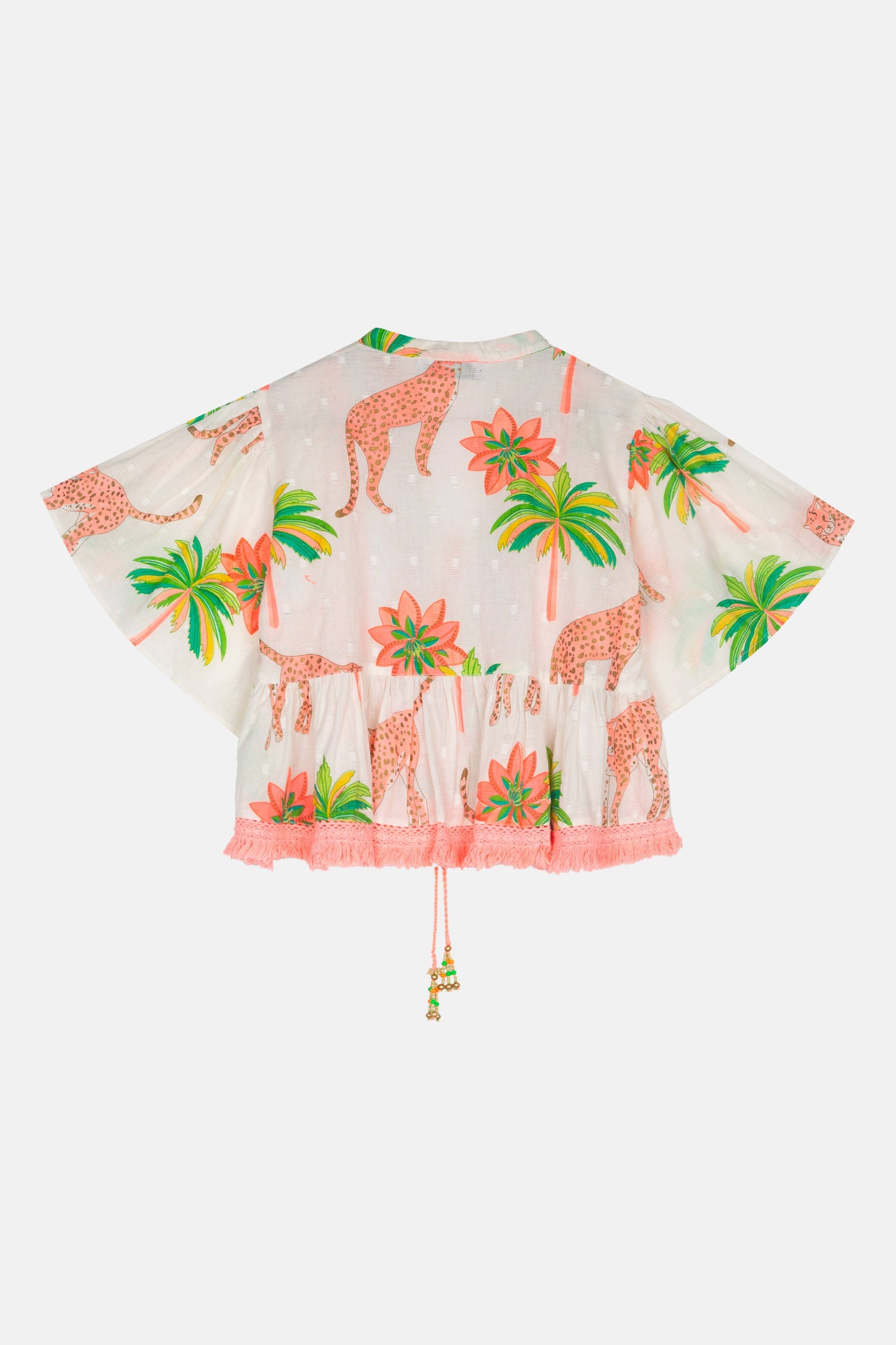 Set "Namibia": Bluse & Short - Leo meets Palm trees