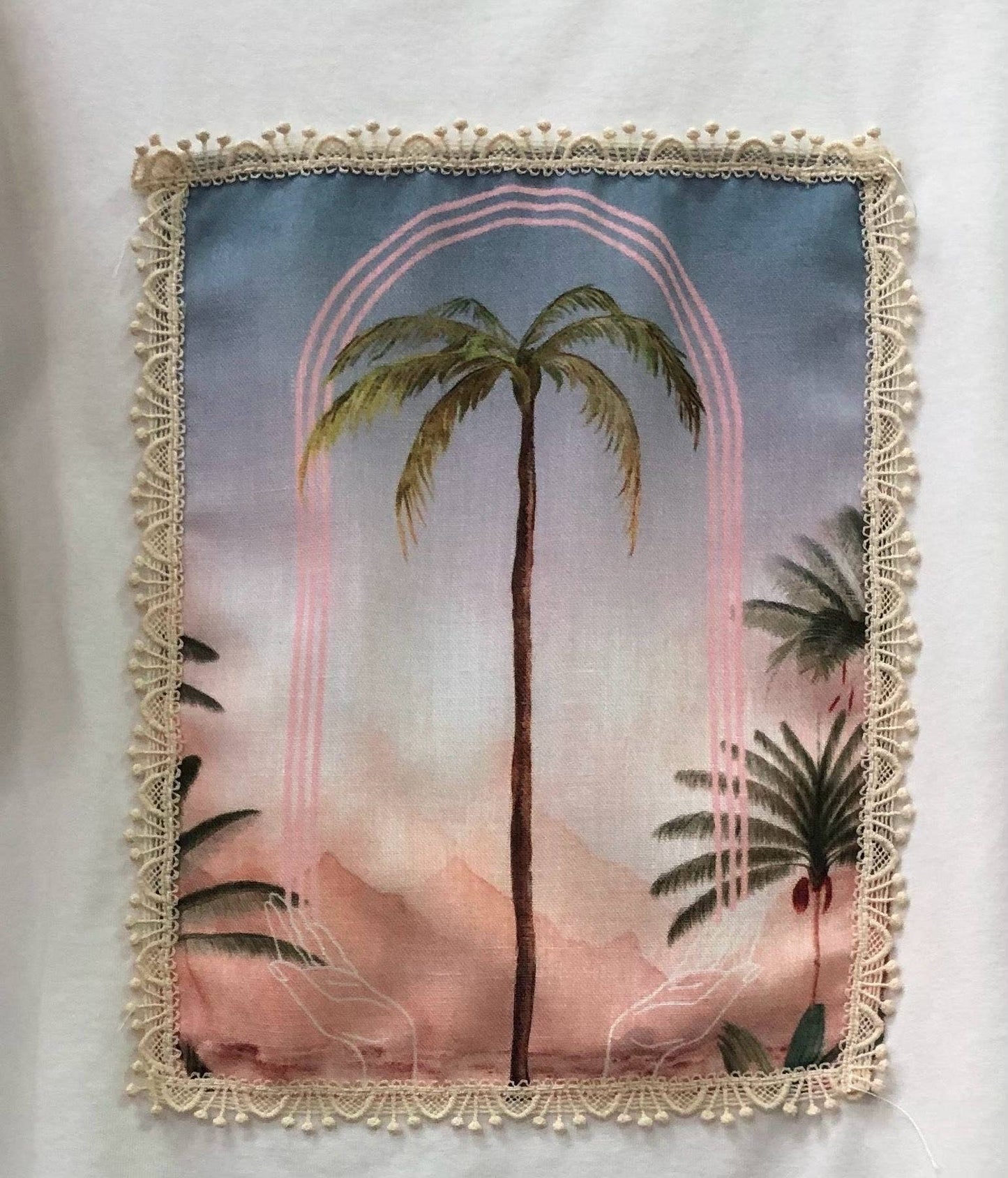 T-Shirt "Palms" - Fügelärmel