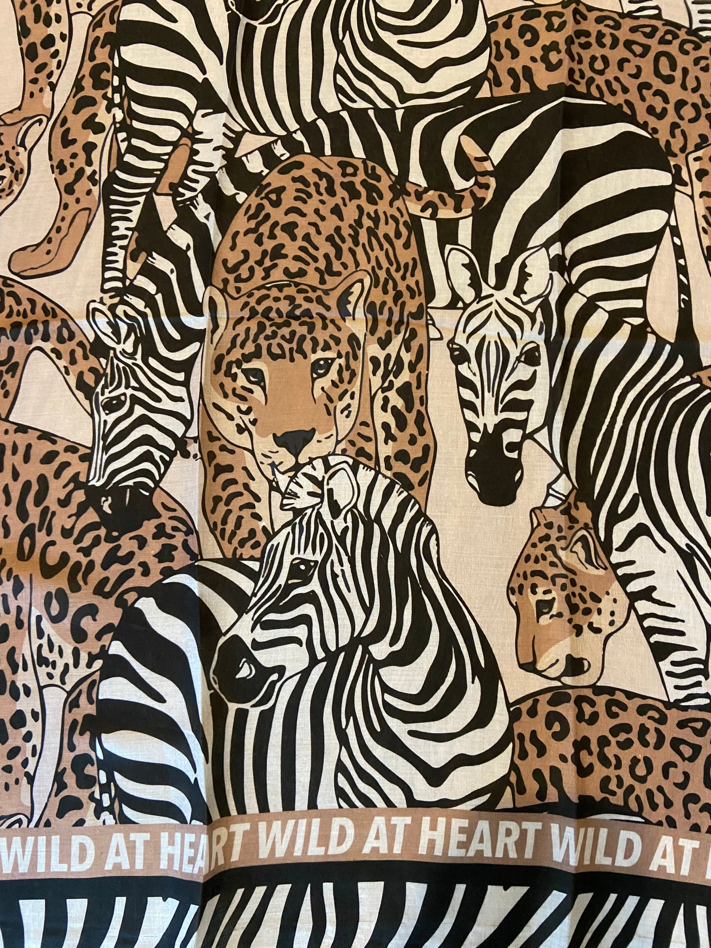 Zwillingsherz Schal "Safari" - Wild at Heart - Viskose-Mix