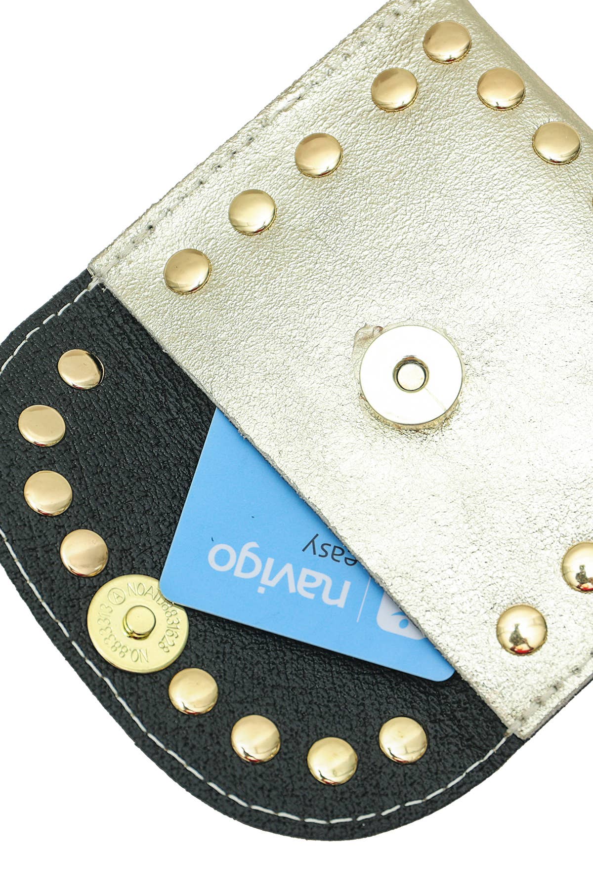 Kleine Lederwaren Tasche LEINA METAL - Gold