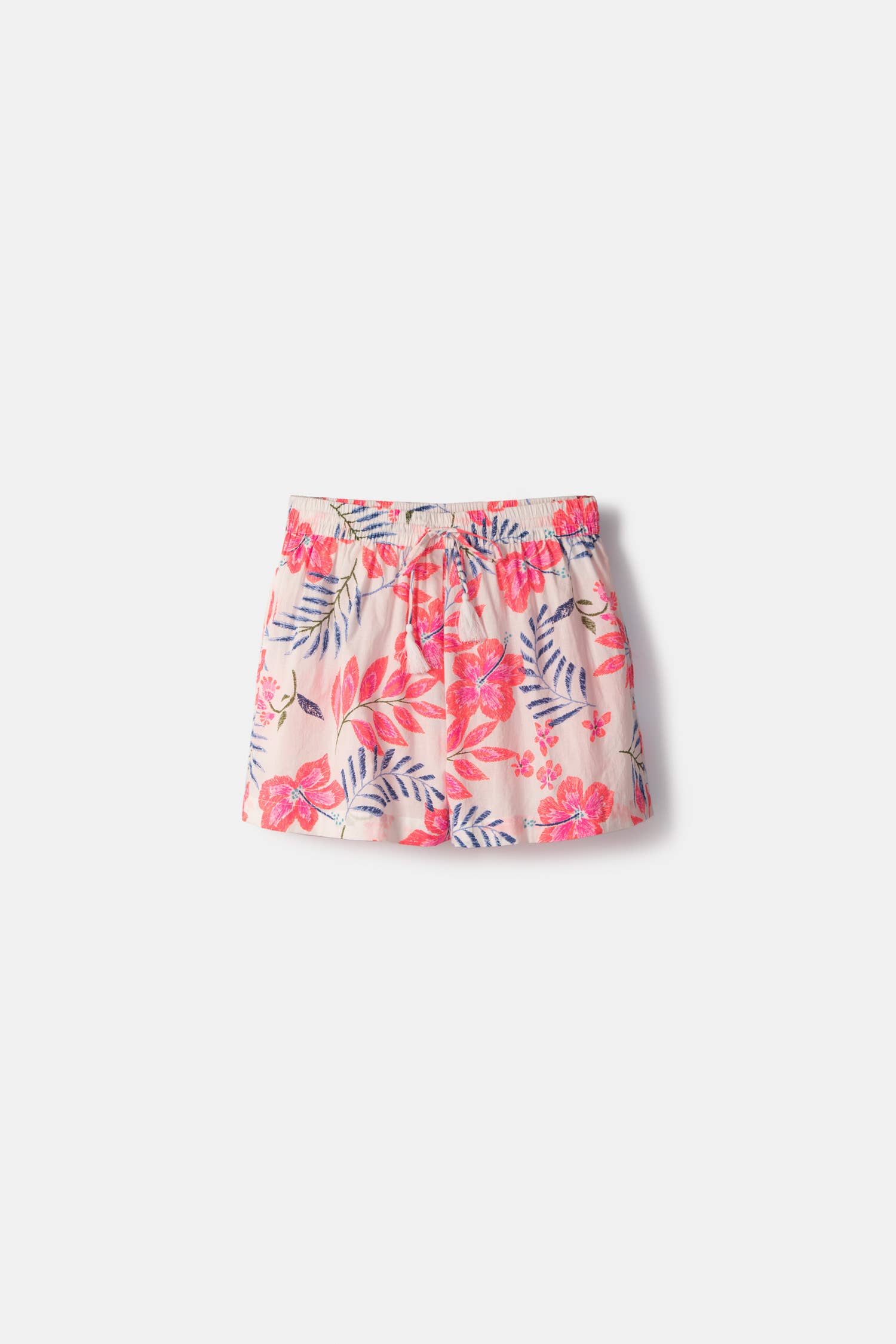 Lanidor Shorts "Tropical Vibes" - Luftiger Baumwollstyle mit Blumenmuster