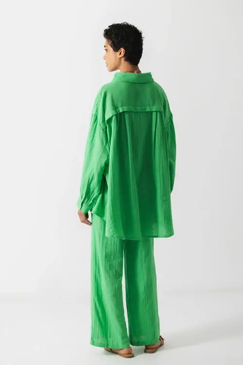 Lanidor Sommerhose in Grün - Weit geschnitten & super bequem
