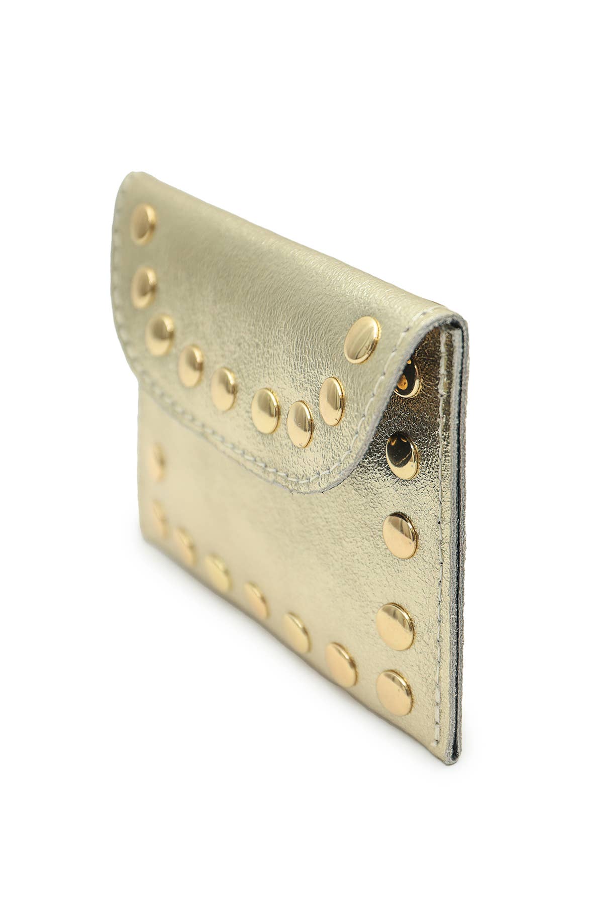 Kleine Lederwaren Tasche LEINA METAL - Gold
