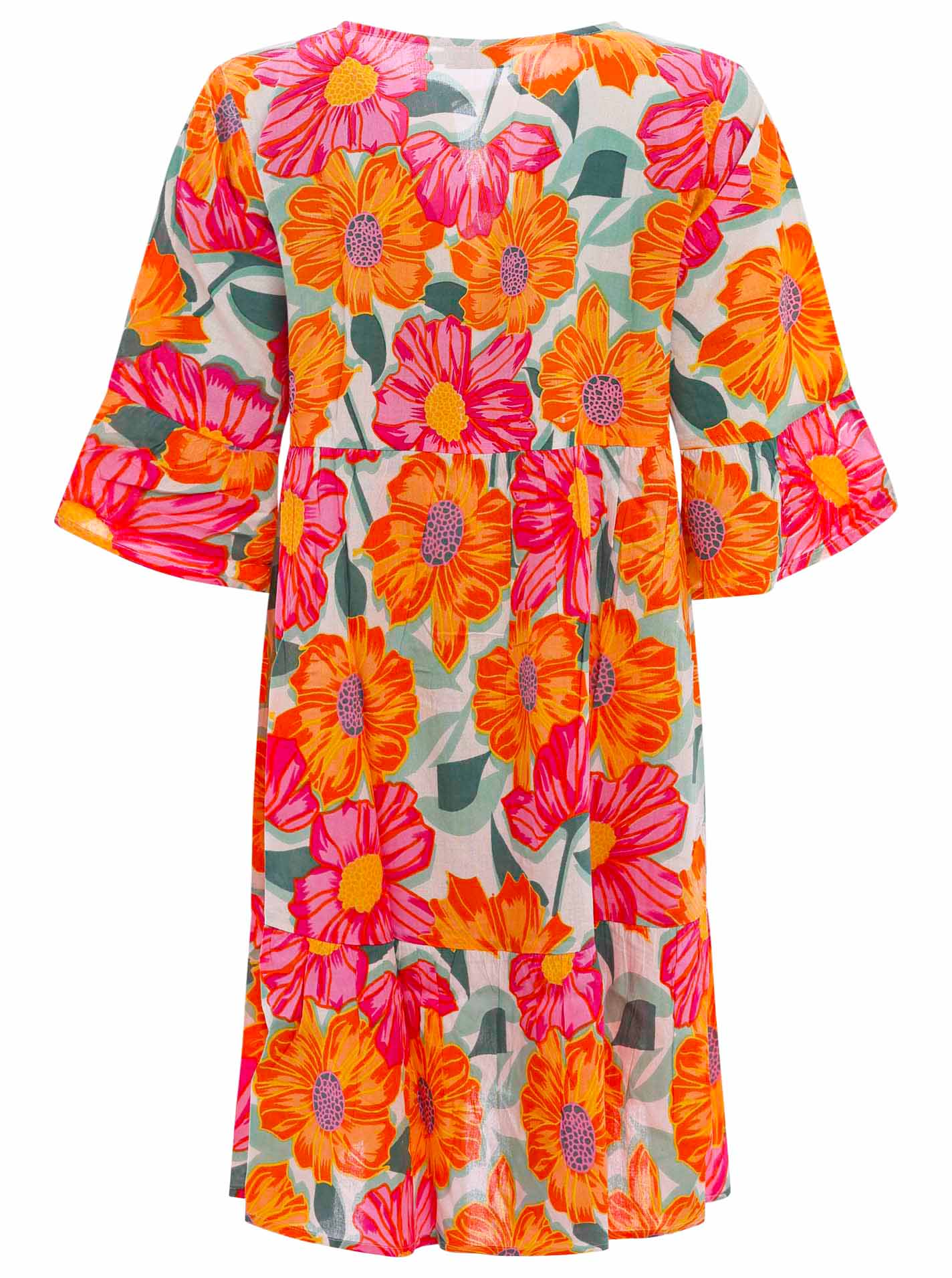 Zwillingsherz Kleid "Blumenliebe" - Leichtes Sommerkleid mit Flower-Power