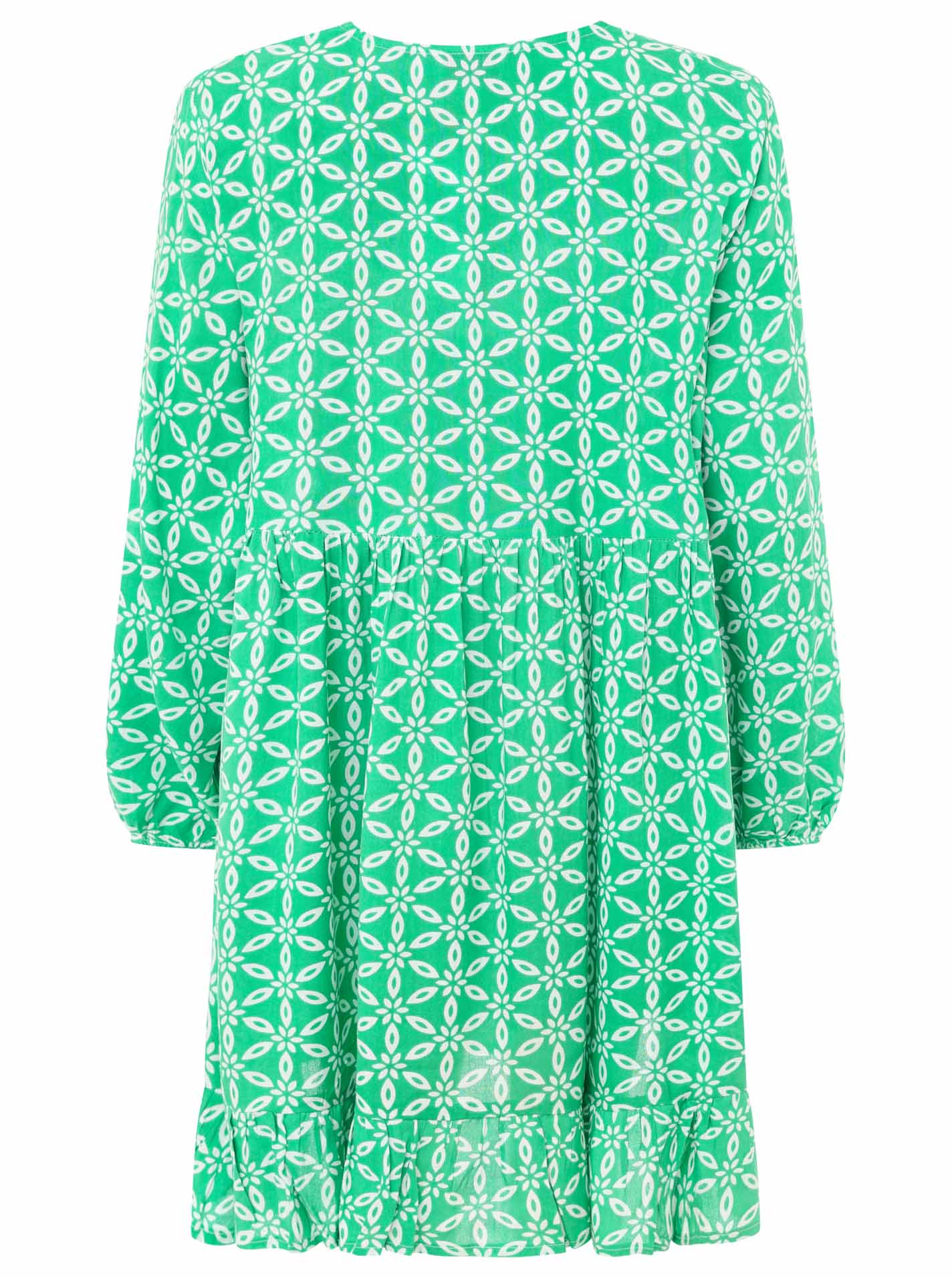 Zwillingsherz Kleid "Stargazing" - Leuchtendes Grün aus 100% Viskose