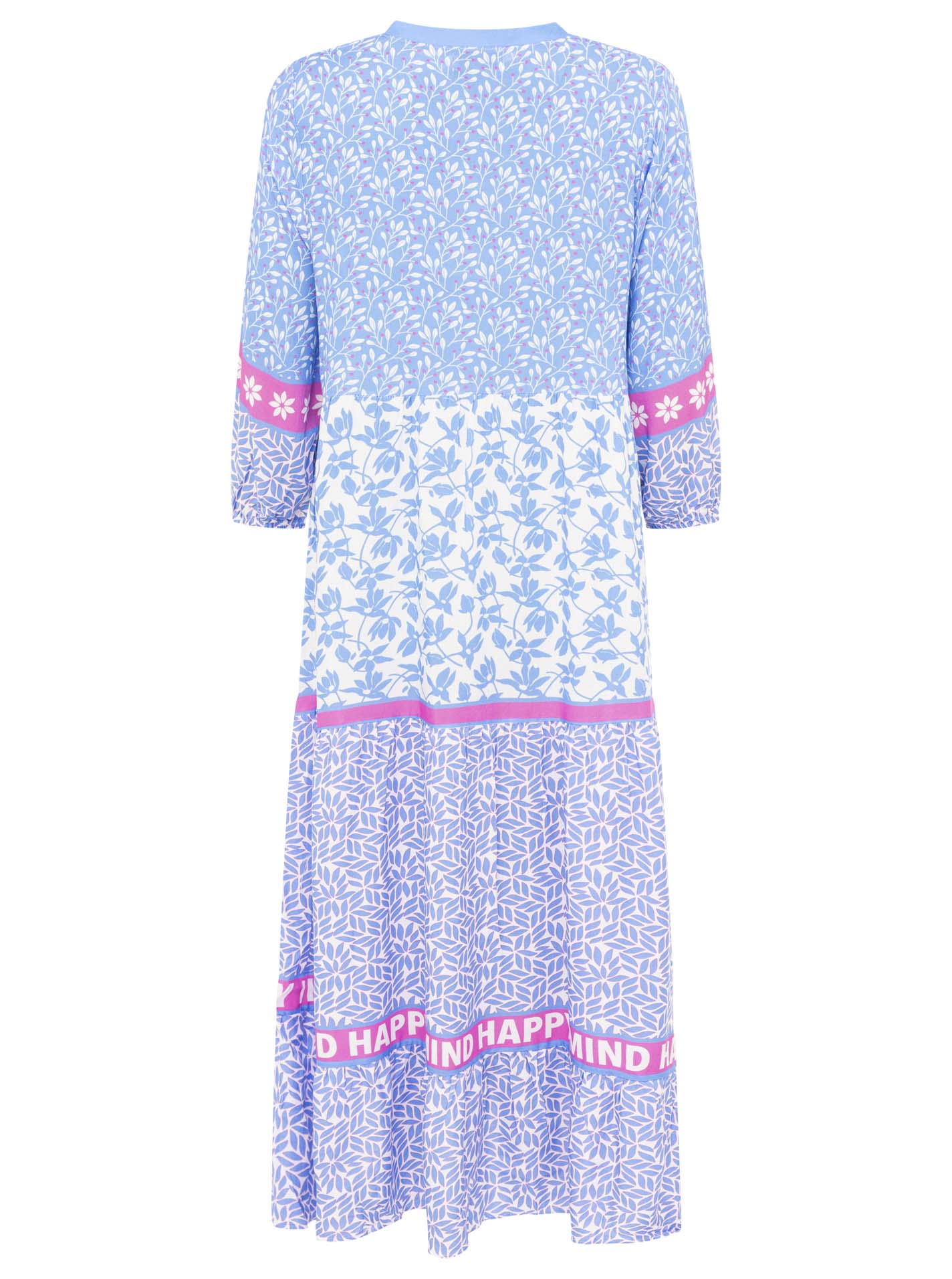 Langes Kleid "Blue Flower" - Zwillingsherz