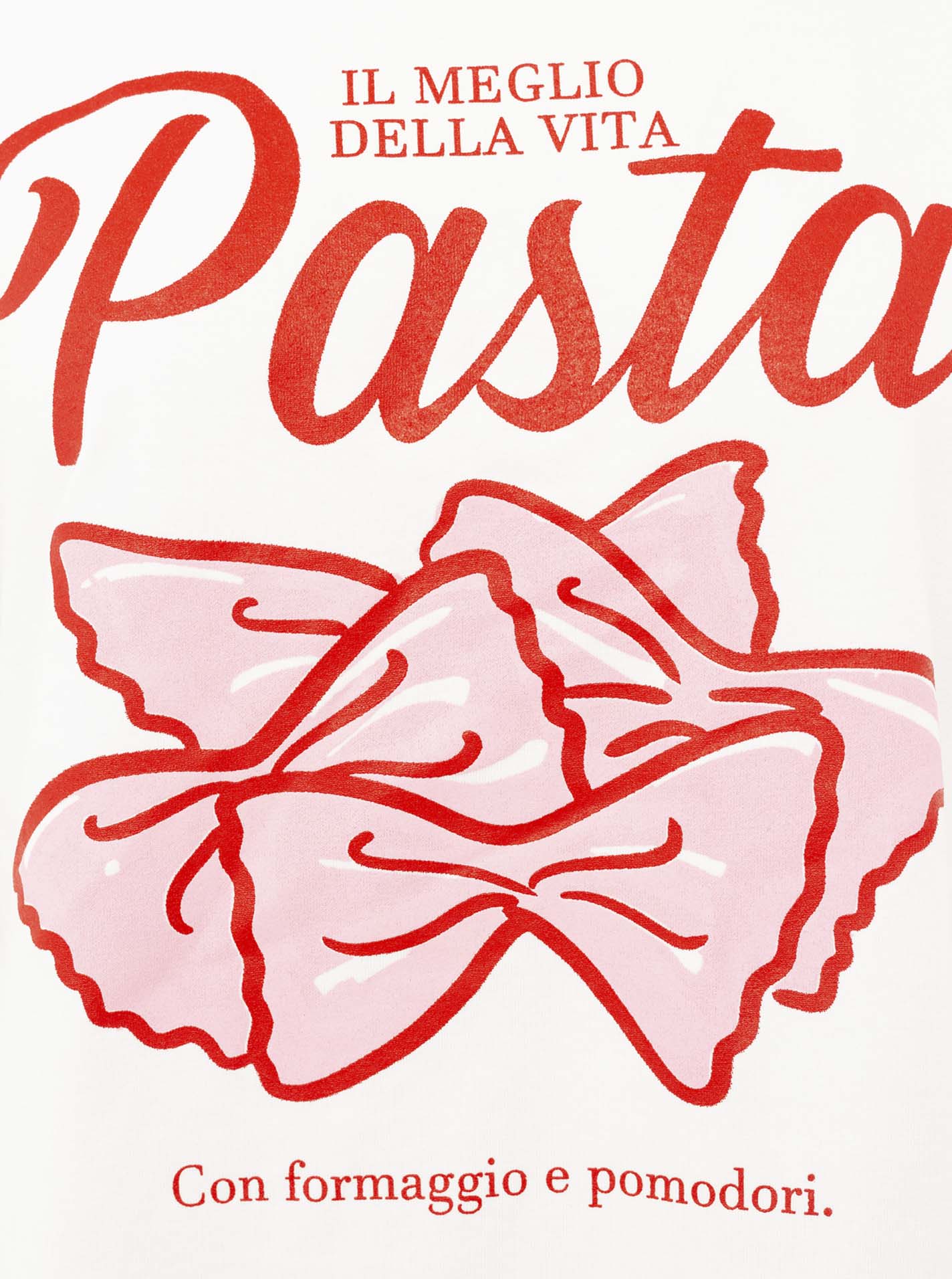 T-Shirt "Pasta" - Weiß