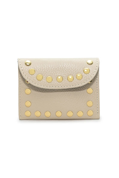 Kleine Lederwaren Tasche LEINA METAL - Gold