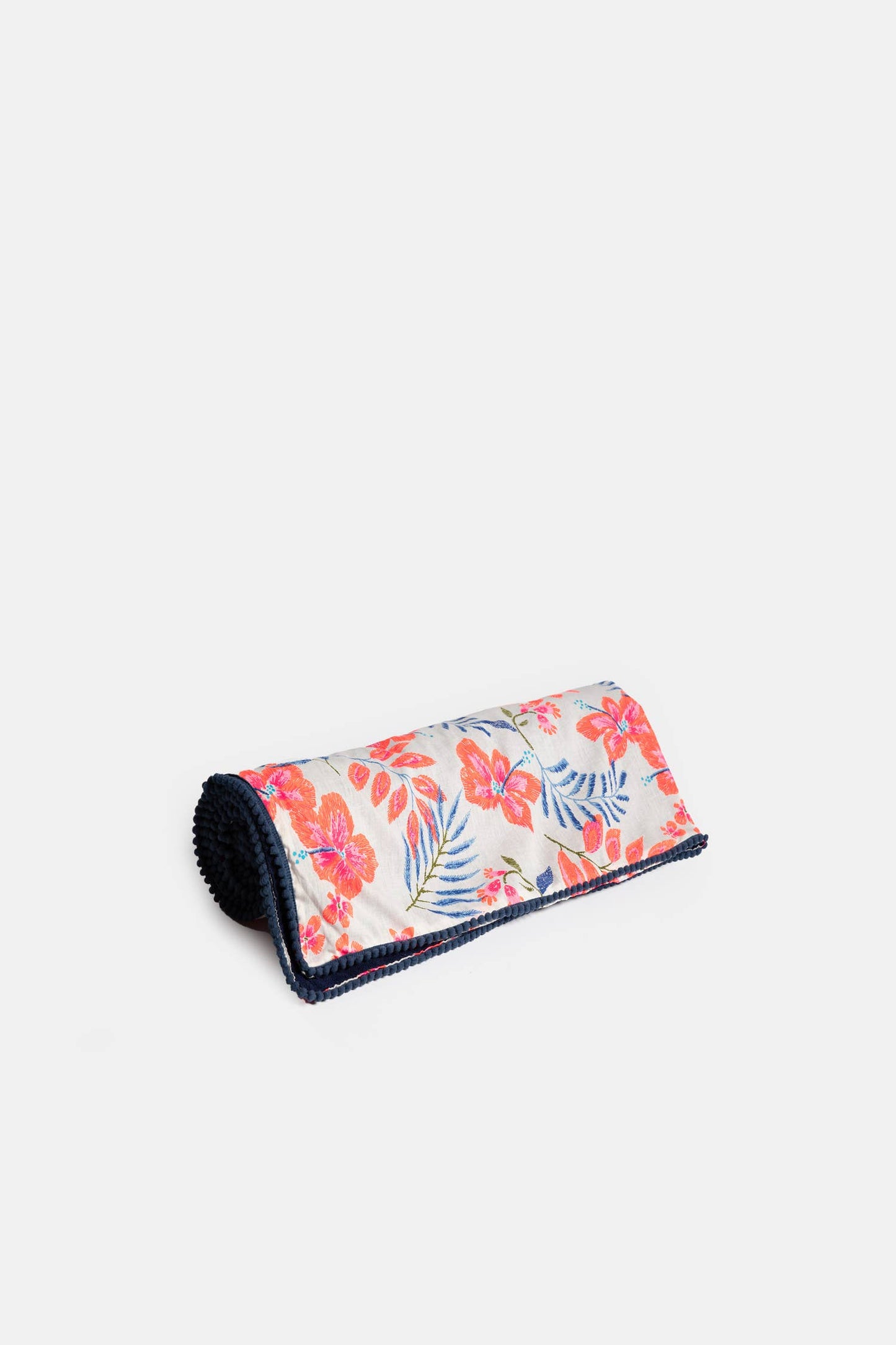 Lanidor Strandtuch "Tropical Vipes" - Tropischer Print in Pink-Rot & Blau