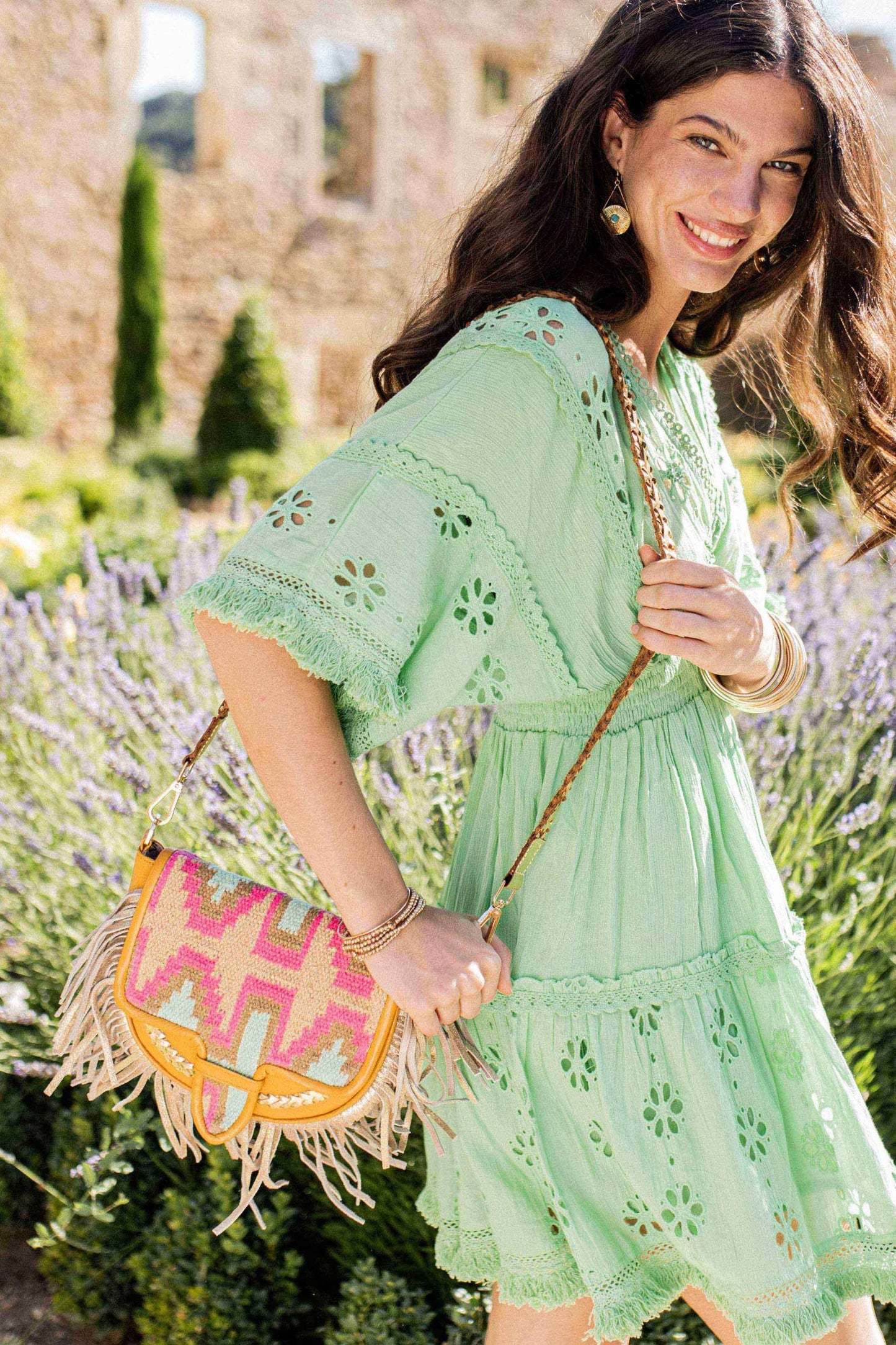 Piti Cuiti Tasche "Medellin" - Fransen-Liebling mit Ethno Flair