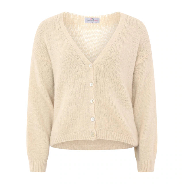 Cardigan "Soft" Beige - Zwillingsherz