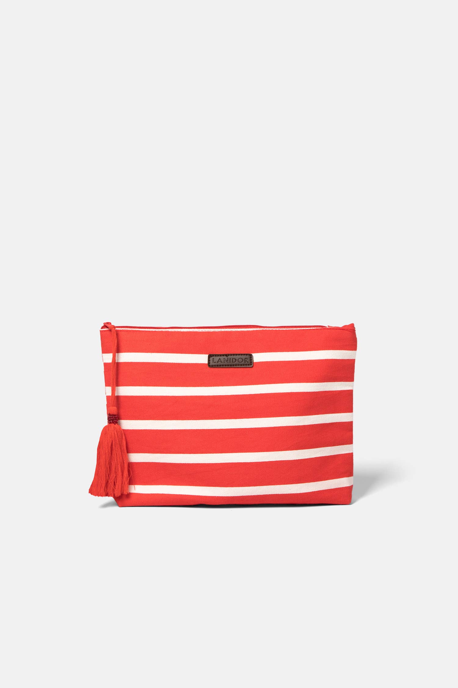 Lanidor Kosmetiktasche "Marina" - Rot-Weiß gestreift
