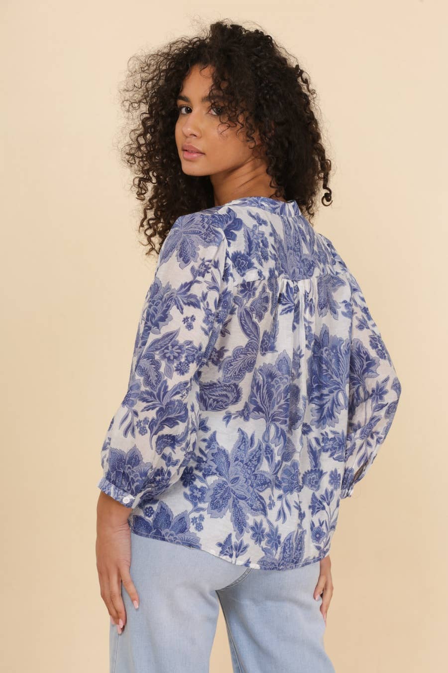 Bluse "Saint Tropez"-Indigoblau