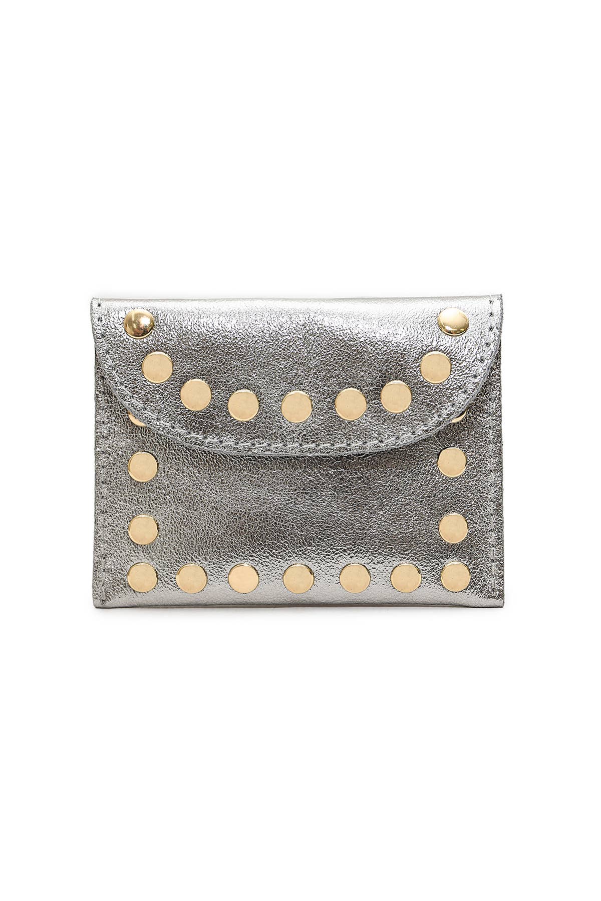 Kleine Lederwaren Tasche LEINA METAL - Gold