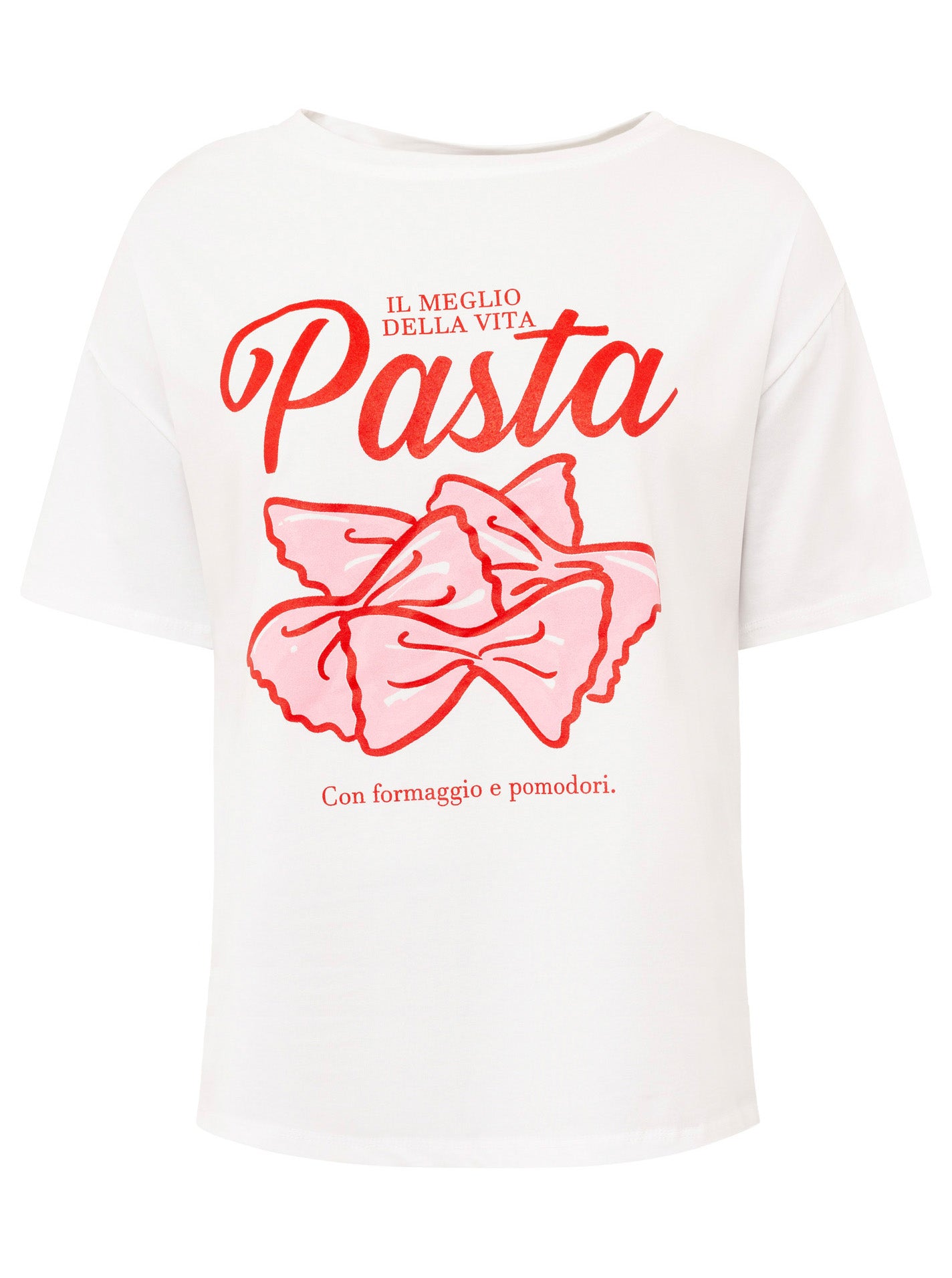 T-Shirt "Pasta" - Weiß