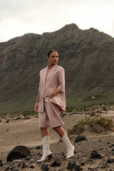 Purple Queen Blazer Irina - Halblanger Arm - Rose Pourdré