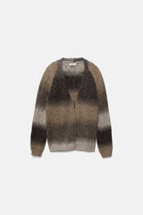 Lanidor - Strickjacke mit Ombre-Farbverlauf - Offener Schnitt - Mehrfarbig