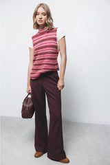 Lanidor - Weit geschnittene Hose in Bordeaux