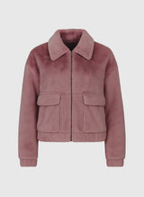 AN`GE Paris Kunstfelljacke "Candice" in Rosa