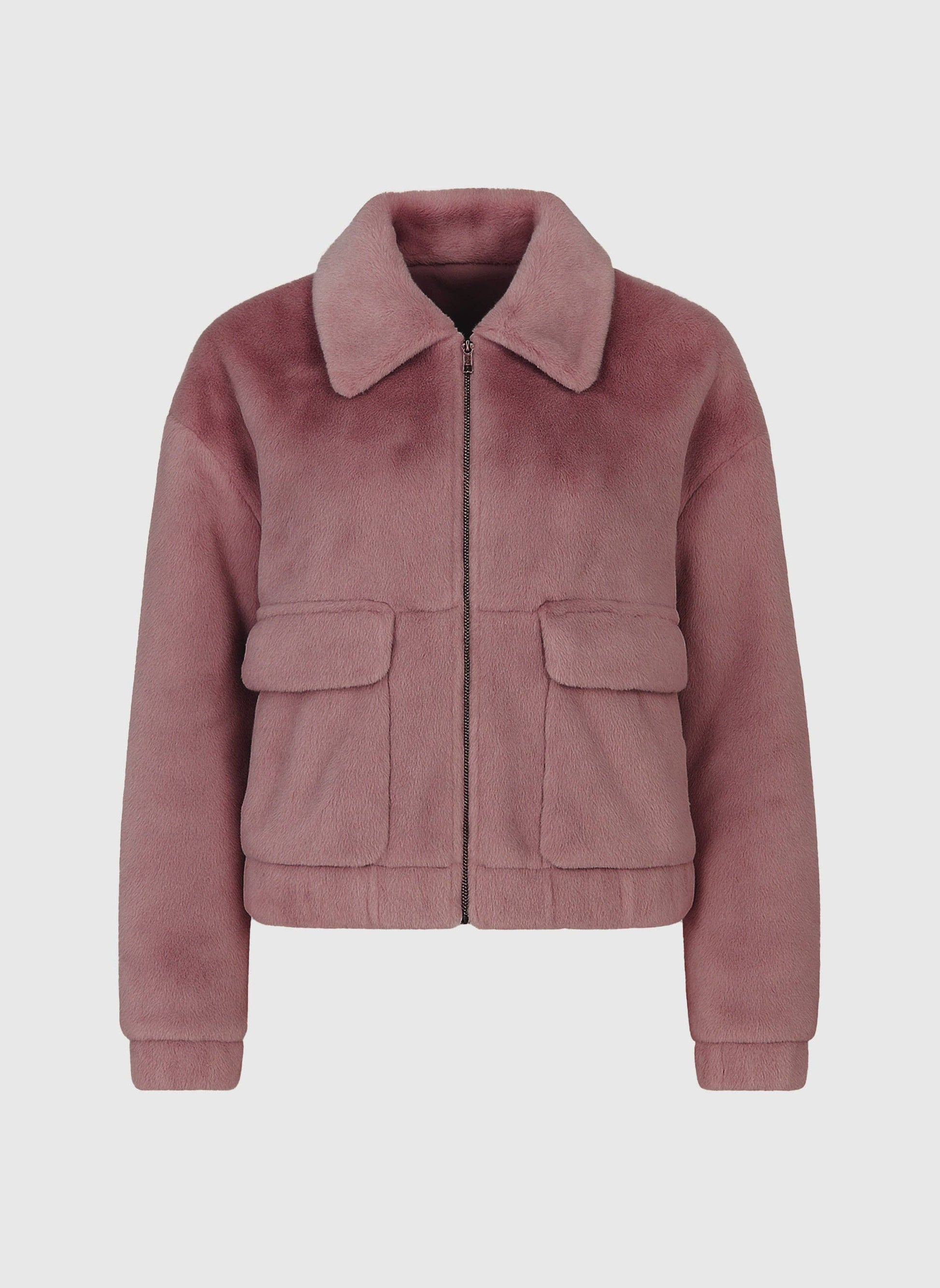 AN`GE Paris Kunstfelljacke "Candice" in Rosa