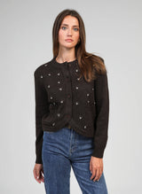 An'ge Paris Cardigan Natalia Braun Perlenstickerei