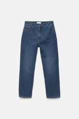 Lanidor Five-Pocket-Jeans - Gerader Schnitt - Blau