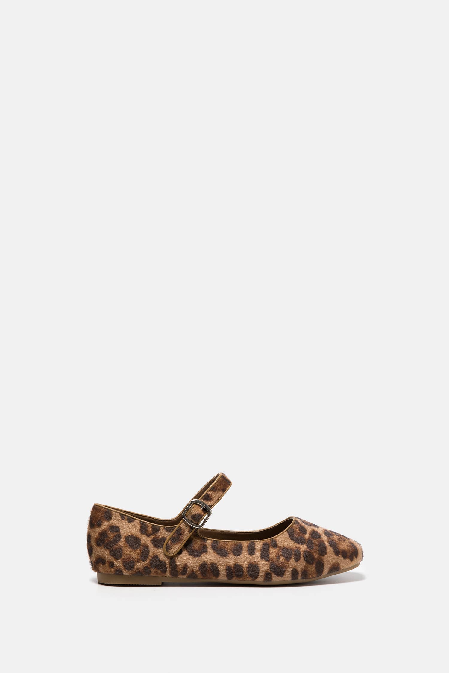 Lanidor Ballerinas Animal-Print Beige Braun | Flacher Absatz