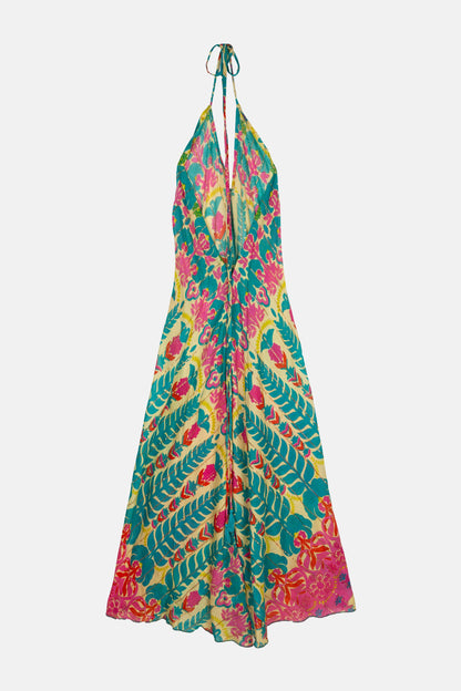 Piti Cuiti Jumpsuit "Ipanema" Rückenfreier Boho-Jumpsuit mit buntem Mustermix