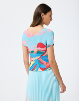 Leo & Ugo T-Shirt mit Print - figurbetont & farbenfroh