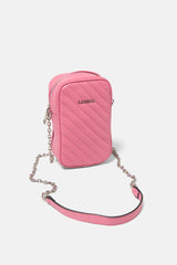 Lanidor Kleine Crossbody-Bag mit Steppung Rosa