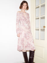 Carmen Says - Midirock aus Paillettenstoff - Glitzernder Midirock in Rosa-Beige