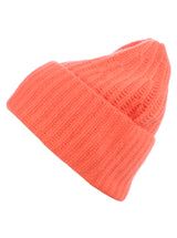 Zwillingsherz Mütze aus 100% Kaschmir - Orange