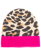 Zwillingsherz Rundhals Pullover aus 100% Kaschmir - Leo mit neonpinker Kante