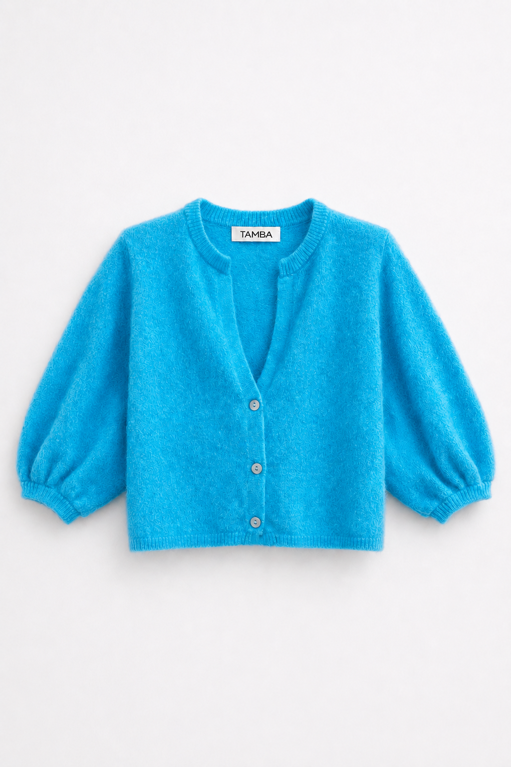 Angora Strickcardigan mit V-Ausschnitt: Anthrazit / Einheitsgröße