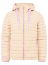 Leichte Steppjacke "Have a nice day" - Beige Zwillingsherz