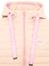 Leichte Steppjacke "Have a nice day" - Beige Zwillingsherz