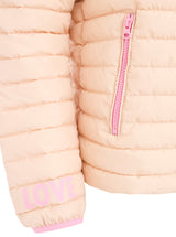 Leichte Steppjacke "Have a nice day" - Beige Zwillingsherz