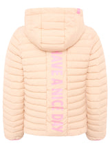 Leichte Steppjacke "Have a nice day" - Beige Zwillingsherz
