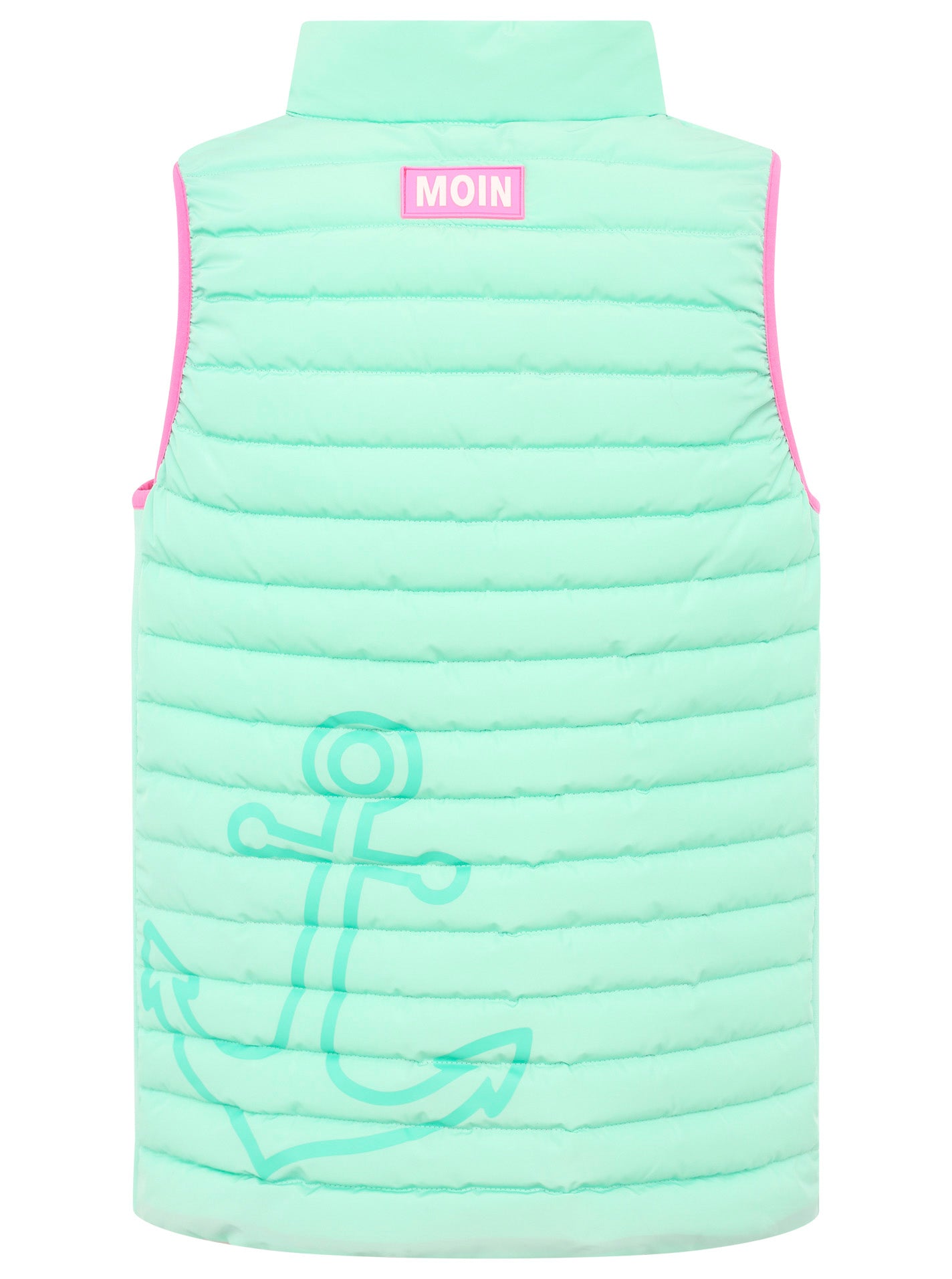 Kurze Steppweste "Anker" - Mint _Zwillingsherz