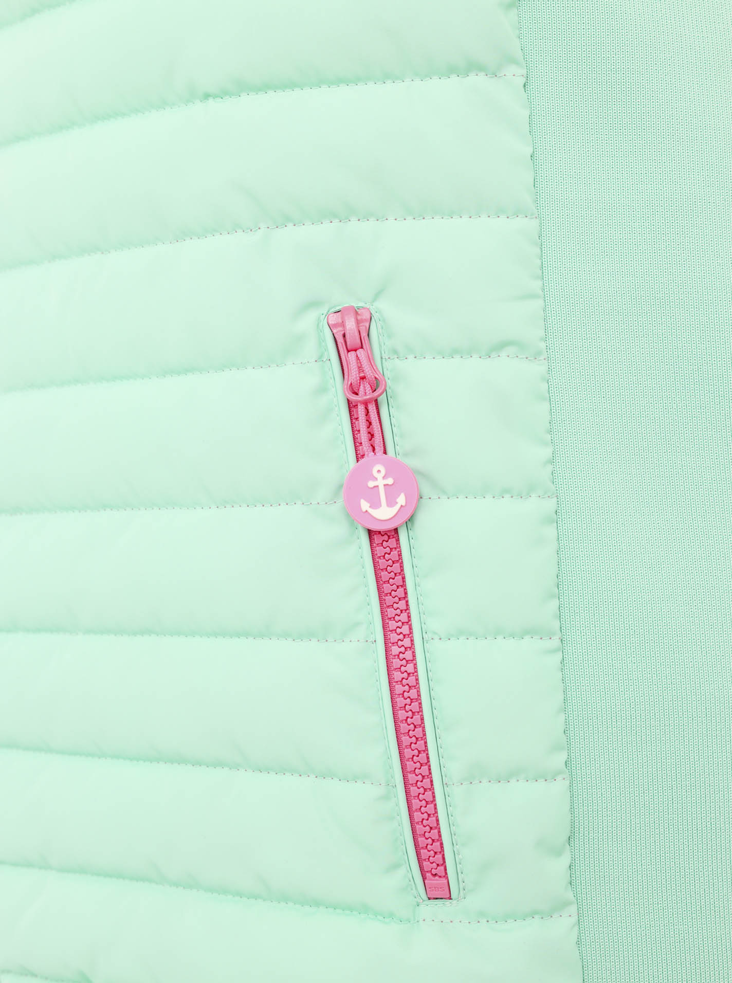 Kurze Steppweste "Anker" - Mint _Zwillingsherz