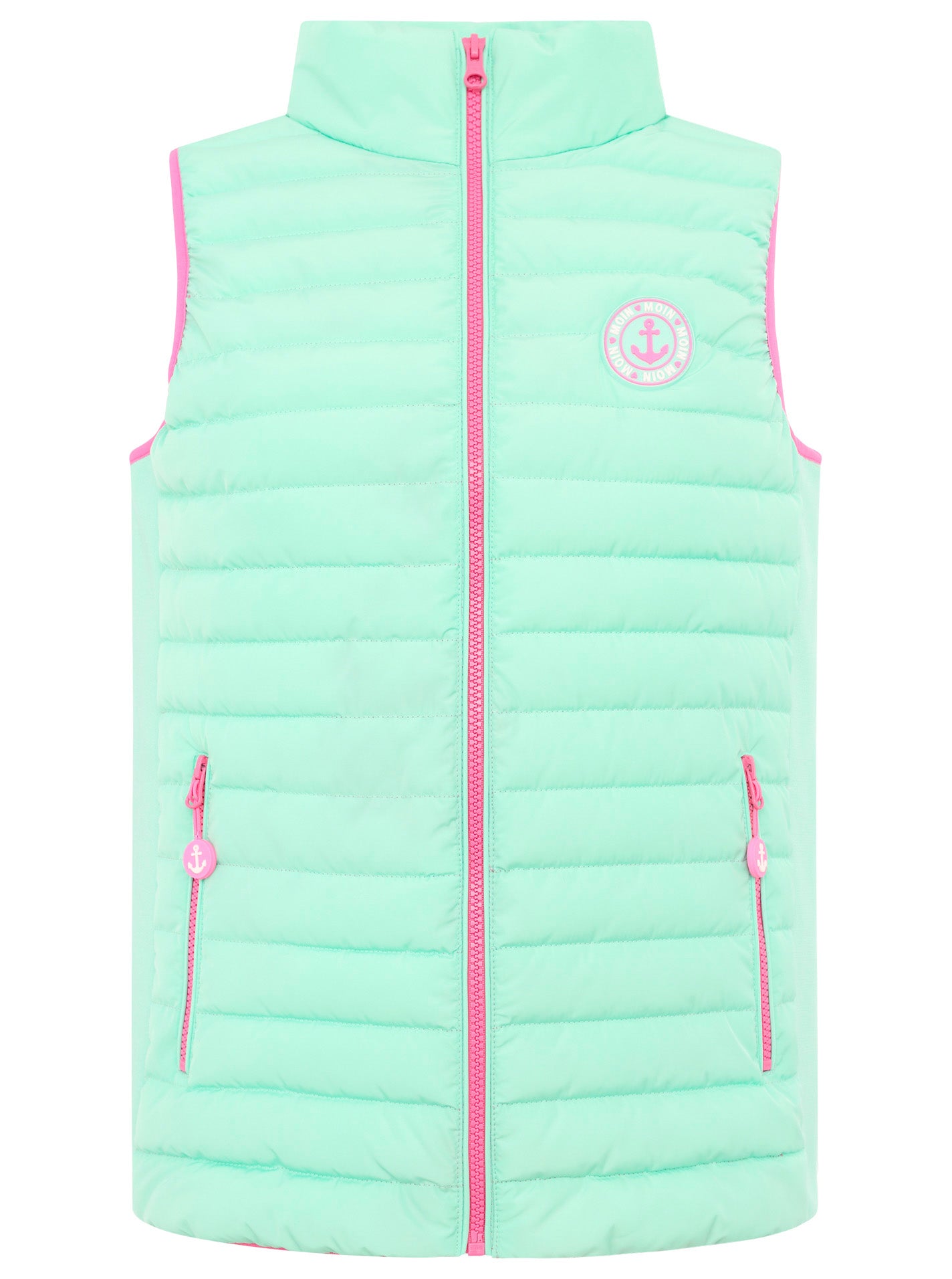 Kurze Steppweste "Anker" - Mint _Zwillingsherz