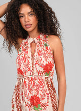 An’ge Paris Kleid OLUCIA Tilana Rot Viskose Maxikleid