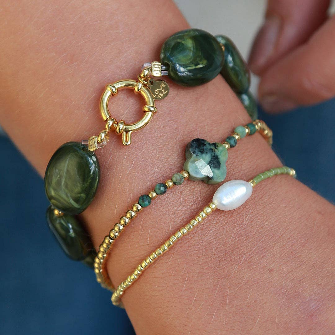 Armband Miyuki Perle Grün