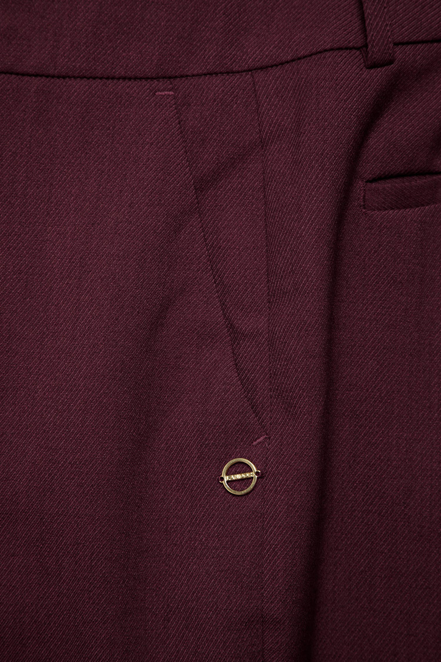 Lanidor - Weit geschnittene Hose in Bordeaux