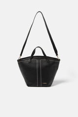 Lanidor - Handtsche - Schwarz mit Kontrastnähten