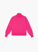AN´GE Paris - Rollkragenpullover "Lipy" in Candy-Pink